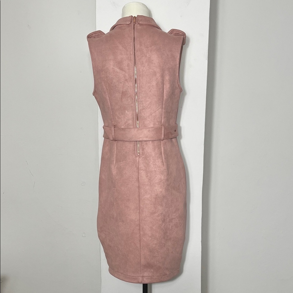 Fashion Nova Pink Sleeveless Belted Mini Dress - Picture 10 of 12